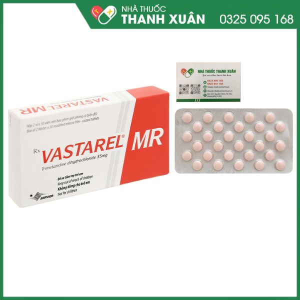 Vastarel MR 35mg - Thuốc chống đau thắt ngực